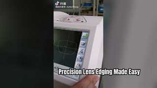 Una mirada más cercana: bordeadora de lentes automática sin patrones 3D con pantalla táctil a color de 8"